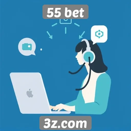 Como funciona o suporte ao cliente da 55 bet
